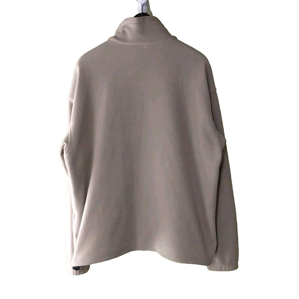Columbia Sweater Mens XL Tan Fleece Full Zip Outdoors Sweatshirt VTG Work Comfy - Picture 3 of 16